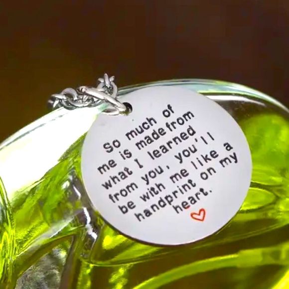 New So Much Of Me Is Made From What I Learned Stainless Steel Gift Necklace - Picture 2 of 10